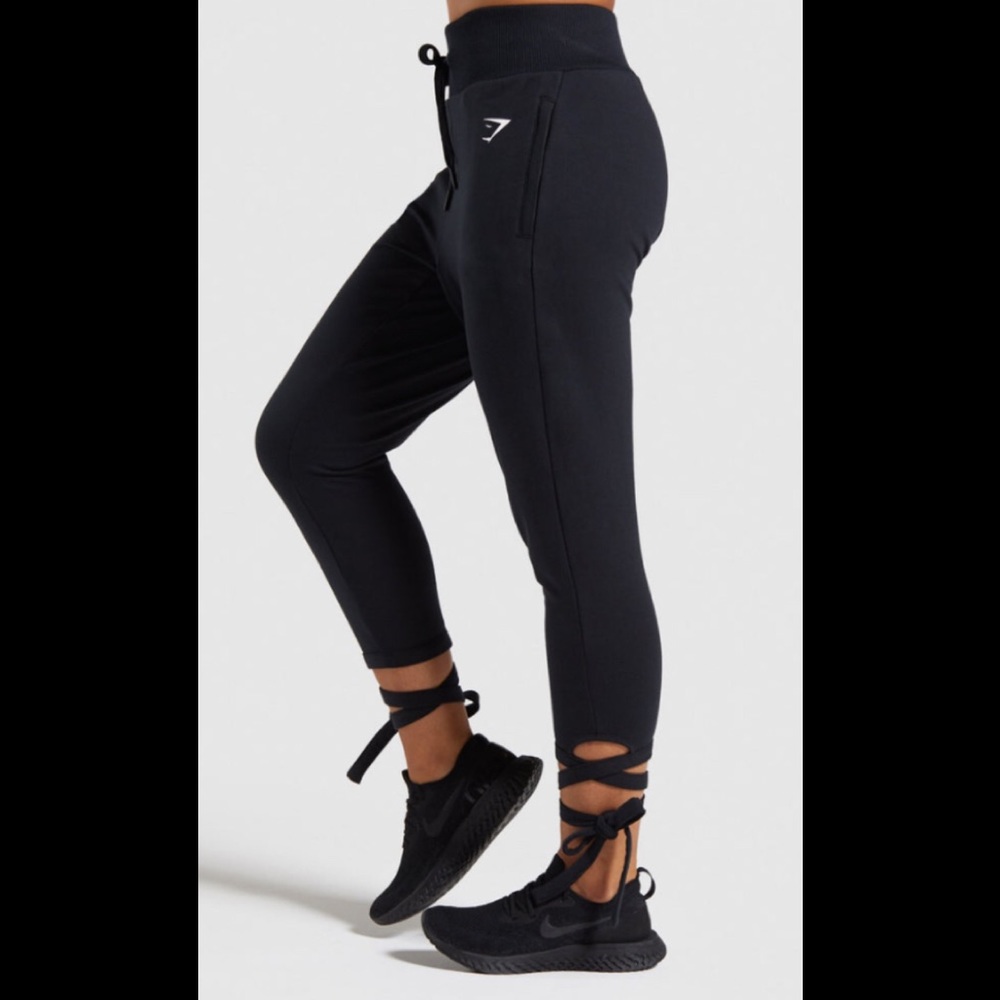 Gym Shark Joggers with Ankle Ties